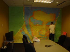 便利貼貓王馬賽克